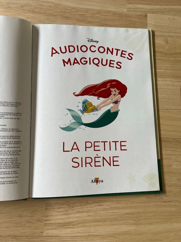 Livre Disney Audiocontes Magiques n°9 – La Petite Sirène – Bon État (Sans Figurines) - photo numéro 2