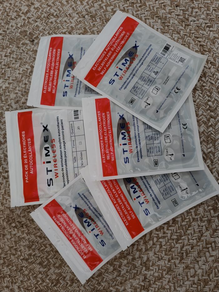 Lot de 40 électrodes de stimulation souples autocollantes  Stimex Wireless - photo numéro 2