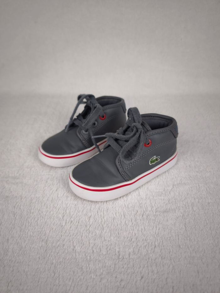 Baskets Grise Lacoste Garçon poiture 22 - photo numéro 2