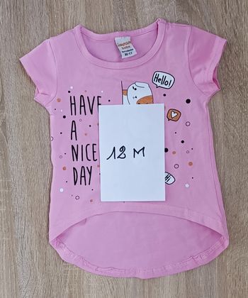 T-shirt bébé "have a nice day" fille 12 mois