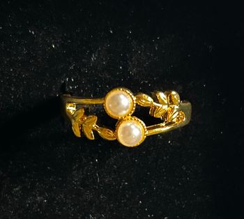 Bague fantaisie dorée 