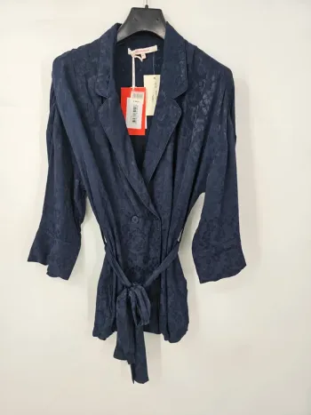Veste blazer ceinturée La Fée Maraboutée – Taille 38 – Coloris marine