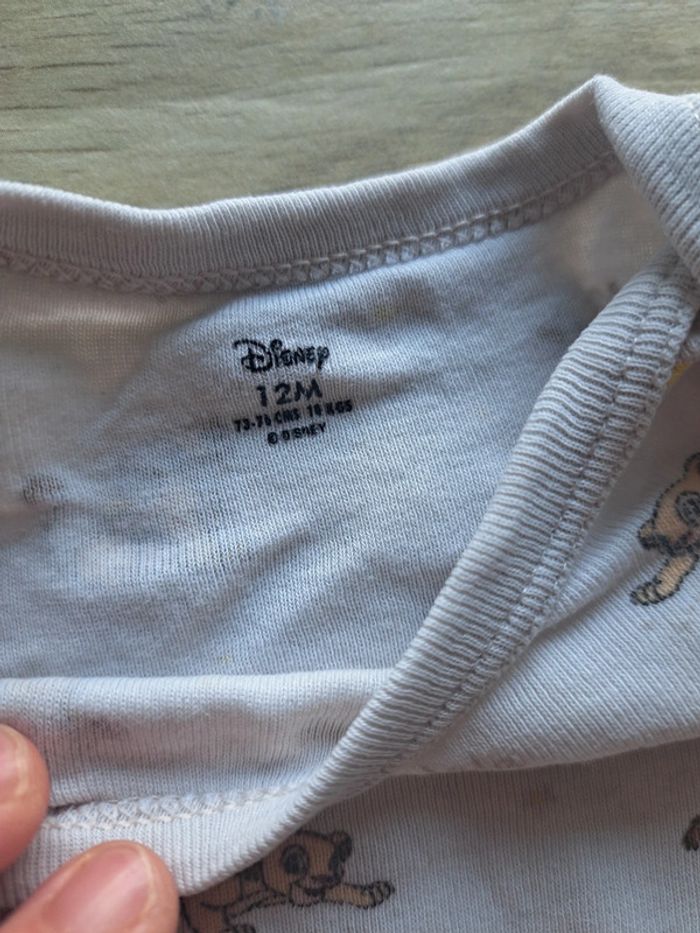Lot 2 bodies 12 mois Disney - photo numéro 4