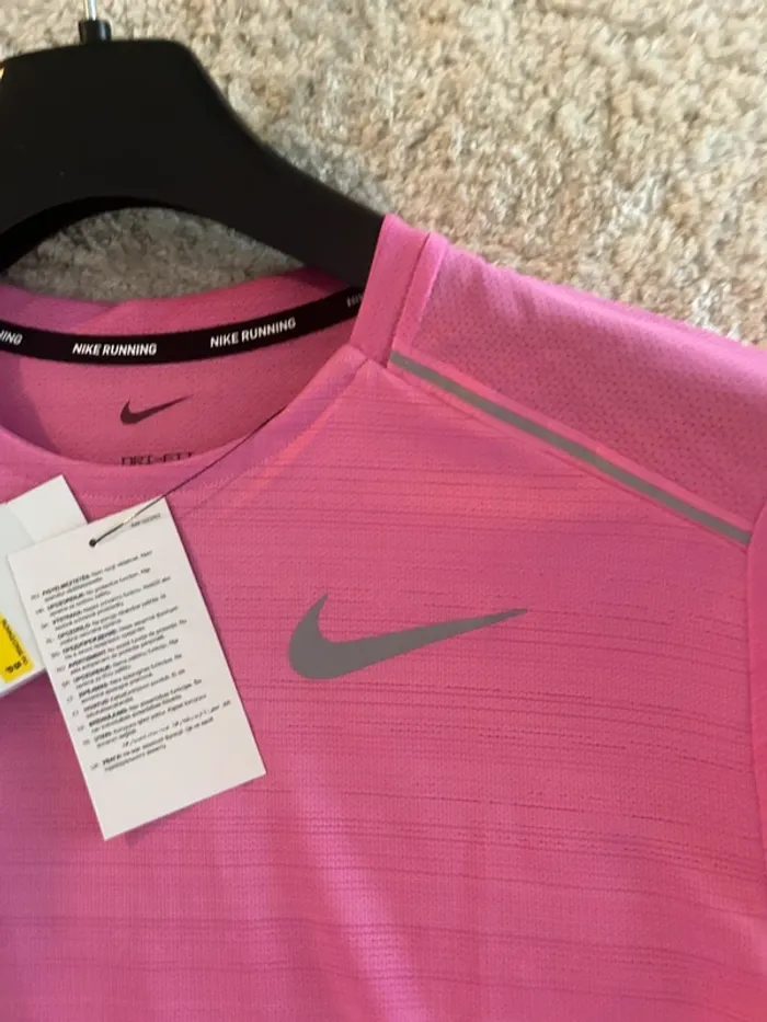 💗 T-shirt Nike Running/Miler Rose Homme – Neuf avec étiquette 💗 - photo numéro 3