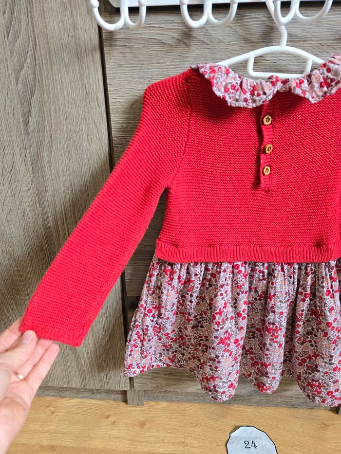 Vêtement Bébé Fille - Robe bi-matière - Sergent Major - 24 mois 86 cm - photo numéro 9