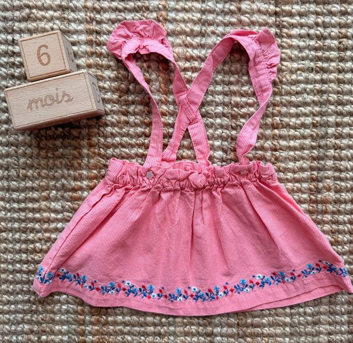 Jupe bretelles Sergent Major 6mois / 68cm