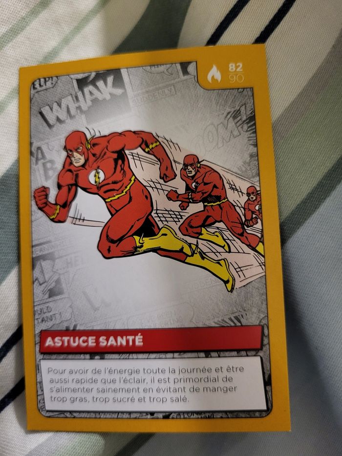 Carte Héros DC Auchan 2022 n° 82/90 Astuce  Santé