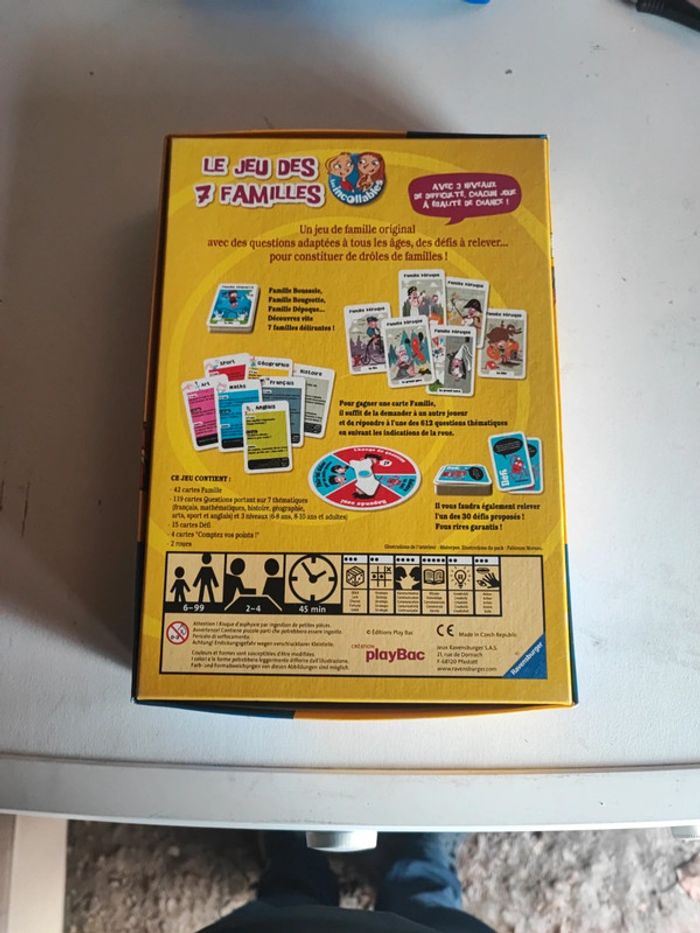 Jeux de société le jeu des 7 familles les incollables - photo numéro 2