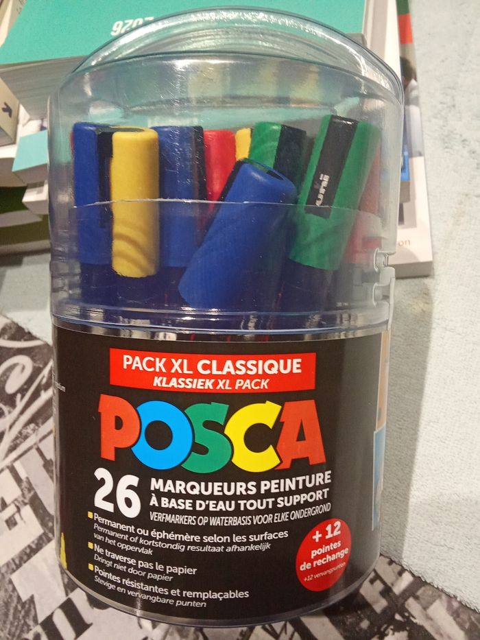 Boite de posca avec mines de rechange neuf - photo numéro 3