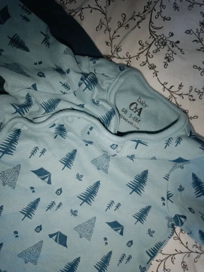 Lot de 2 pyjamas manches longues C&A 68cm - photo numéro 3