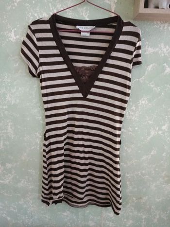 Haut long taille 40 jus d'orange