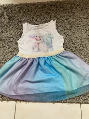 Robe princesse Rêne des Neiges H&M Disney 24-36m