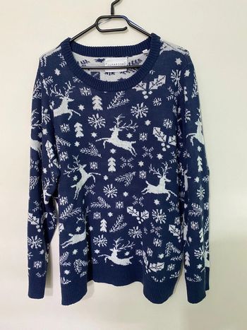 Pull bleu et blanc Junarose taille 46-48