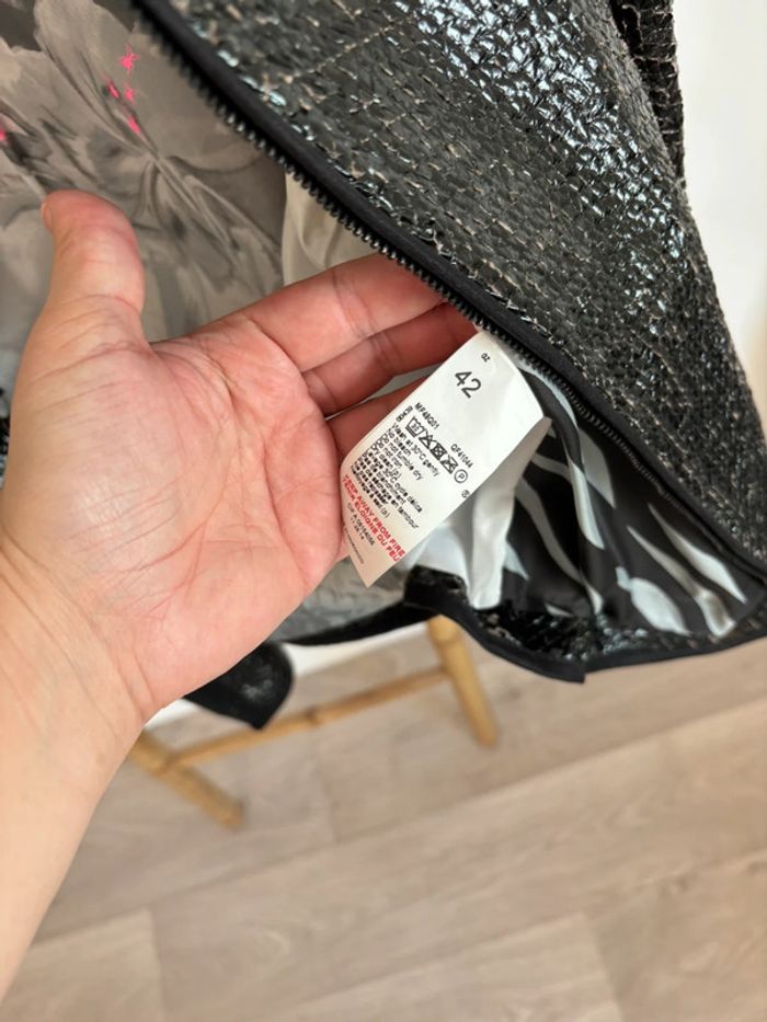 Veste noir effet crocro - photo numéro 6