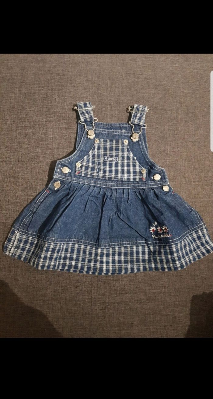 Robe en jean bébé fille 3 mois