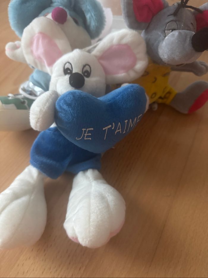 Lot de 3 peluches souris - photo numéro 4