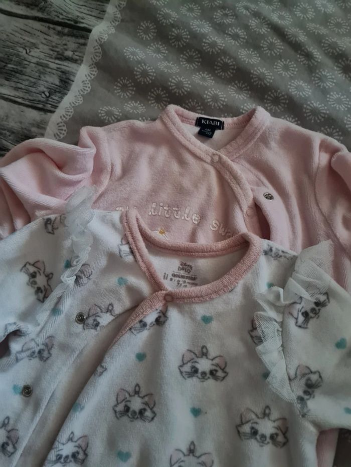 Lots de 8 articles pyjama bodies 6 mois fille - photo numéro 6