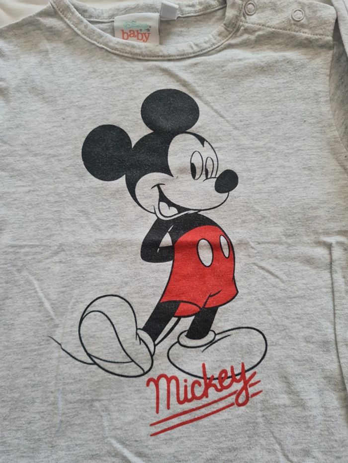 T-shirt ML Mickey 18 mois - photo numéro 2