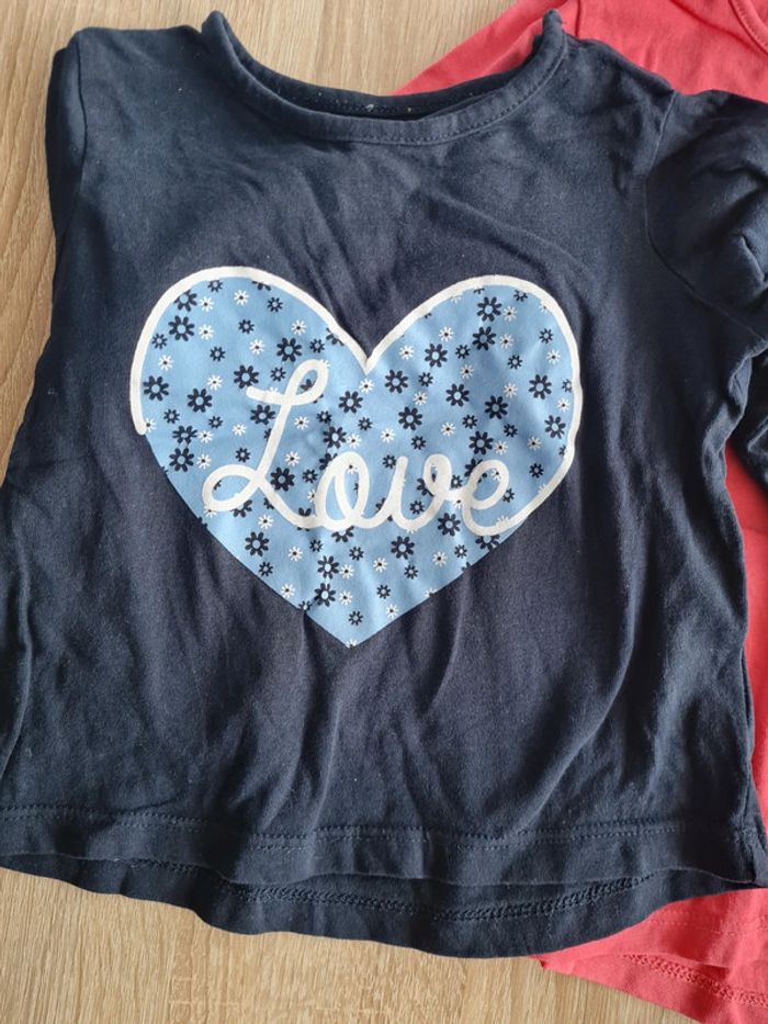 Lot T-shirt ML 24 mois - photo numéro 2
