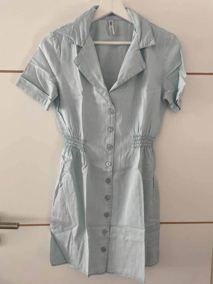 Robe bleue XS Zara - photo numéro 2