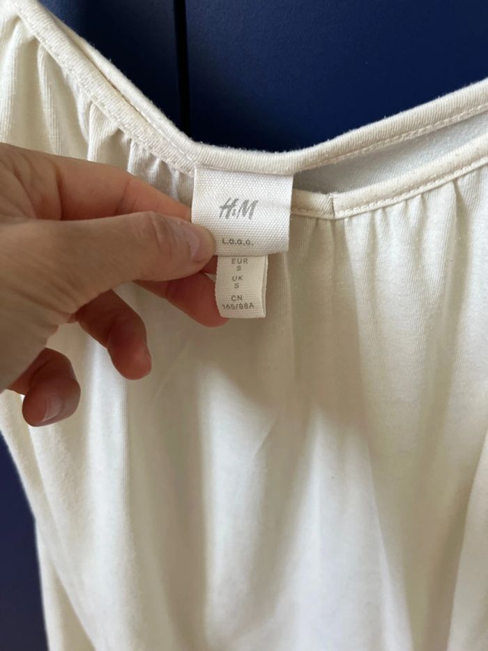 Débardeur H&M écru S - photo numéro 2