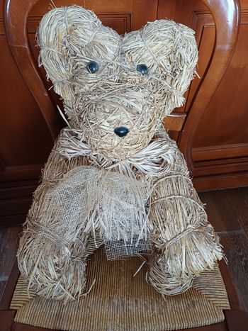Ours en paille 36 cm