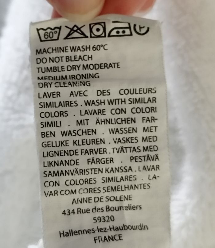 Peignoir blanc à capuche en coton - photo numéro 6