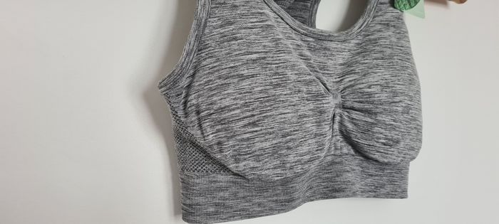 Brassière sport gris chiné - M - Tex Sport - photo numéro 2