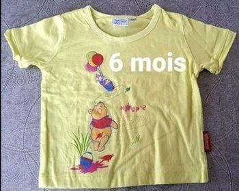 T-shirt manches courtes 6 mois WINNIE L'OURSON Disney