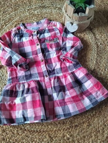 Robe vertbaudet rose 12 mois