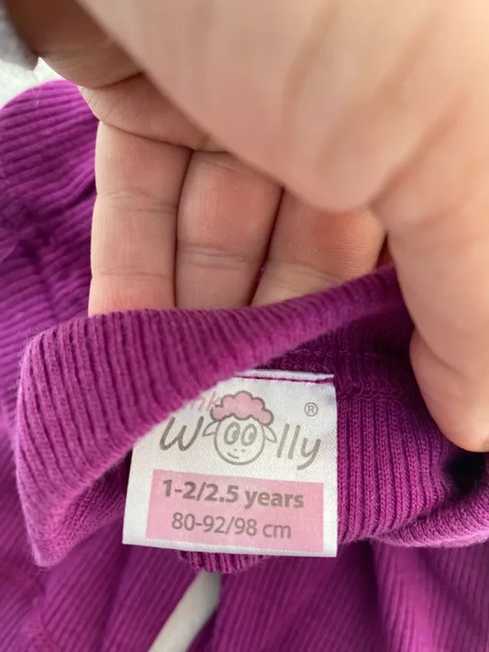 Legging laine mérinos pink woolly  fushia 1-2/2,5 ans - photo numéro 4