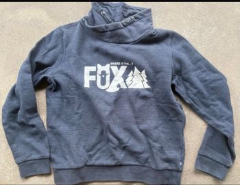 Pull à col montant Okaidi 14 ans bleu marine chiné très bon état