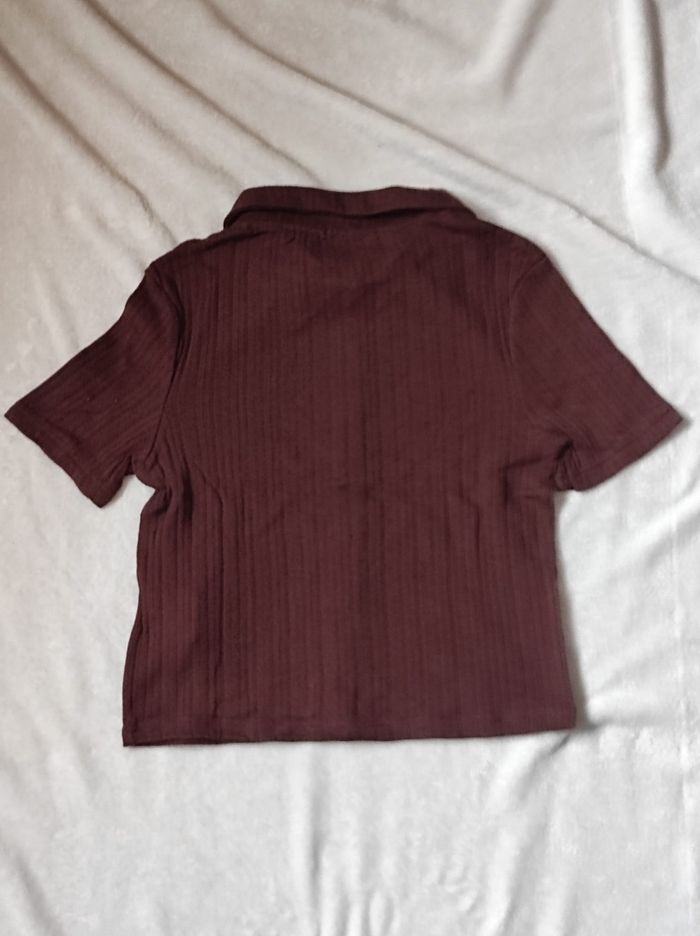 Haut court marron taille S - photo numéro 4