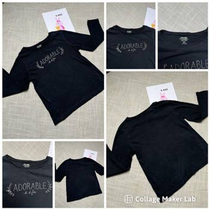 Lot de 11 t-shirts manches longues fille – 6 ans – Bon état - photo numéro 2