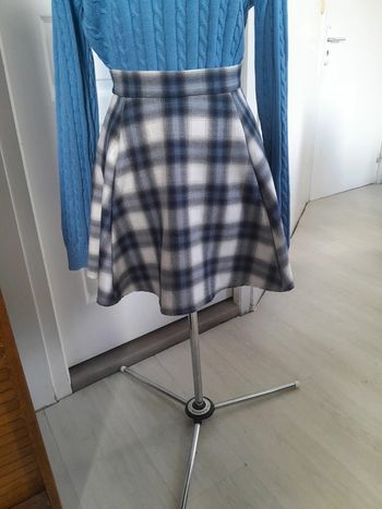 Jupe courte évasée à carreaux Pimkie un peu vintage