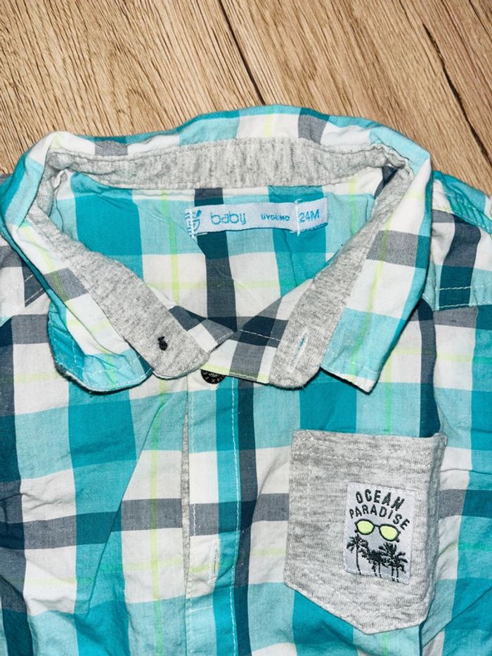 Chemise 24 mois Gemo manches longues - photo numéro 3