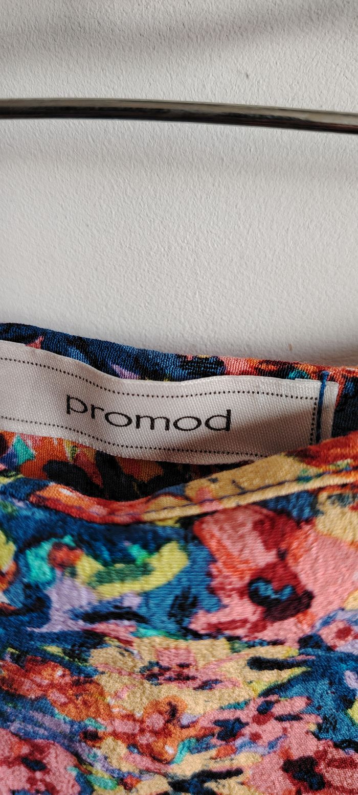 Jupe crayon fleurie colorée – Promod – Taille 36 - photo numéro 3