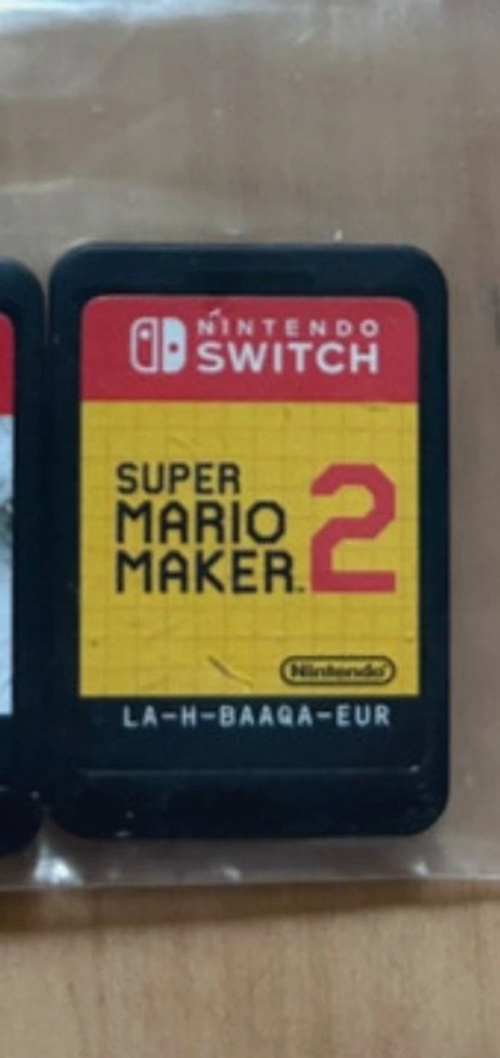 Super Mario maker 2 jeu switch