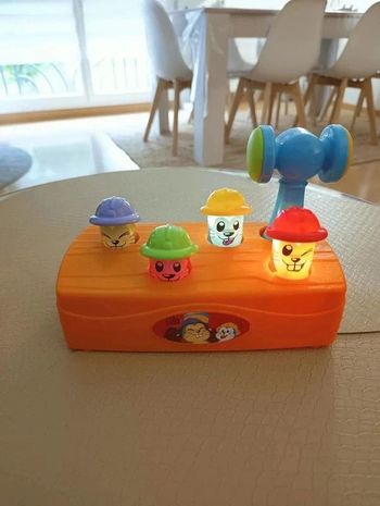 Jeu de taupes musical lumineux avec marteau