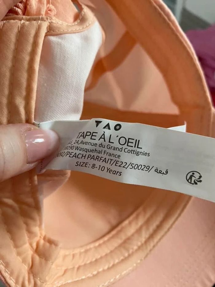 Casquette tape à l’œil 8/10 ans - photo numéro 3