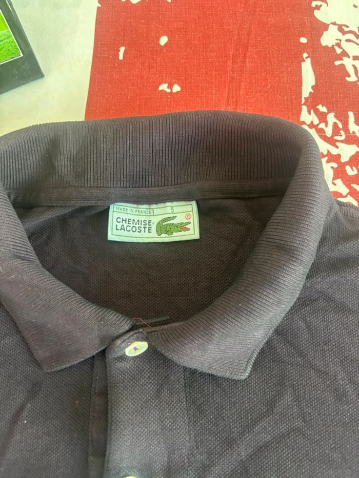 Polo Lacoste manche longue correspond à du M bordeaux - photo numéro 4