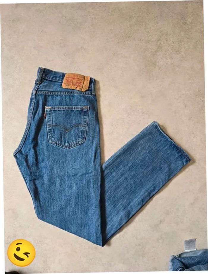 Jeans Levi's 501 W30 FR40 L32 coupe droite bleu Homme Men pan398b - photo numéro 1