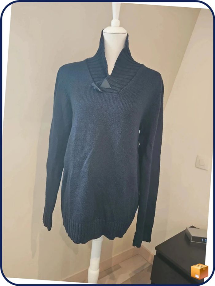 Pull hiver L homme marine
