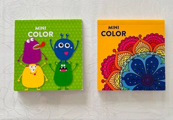 Lot 2 mini livre coloriage mandalas monstres