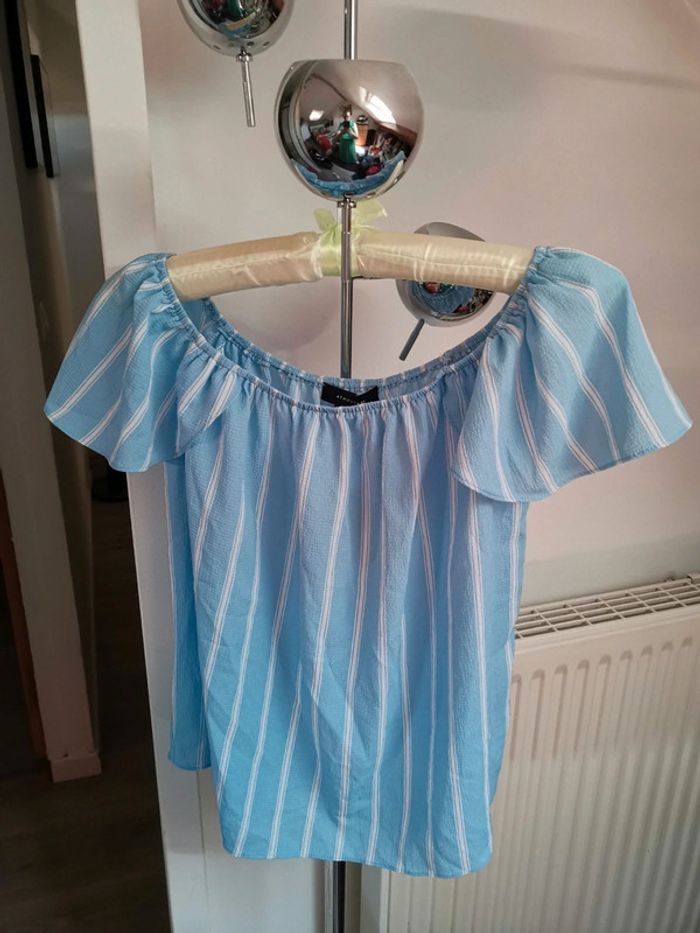 Top Primark T38 bleu clair