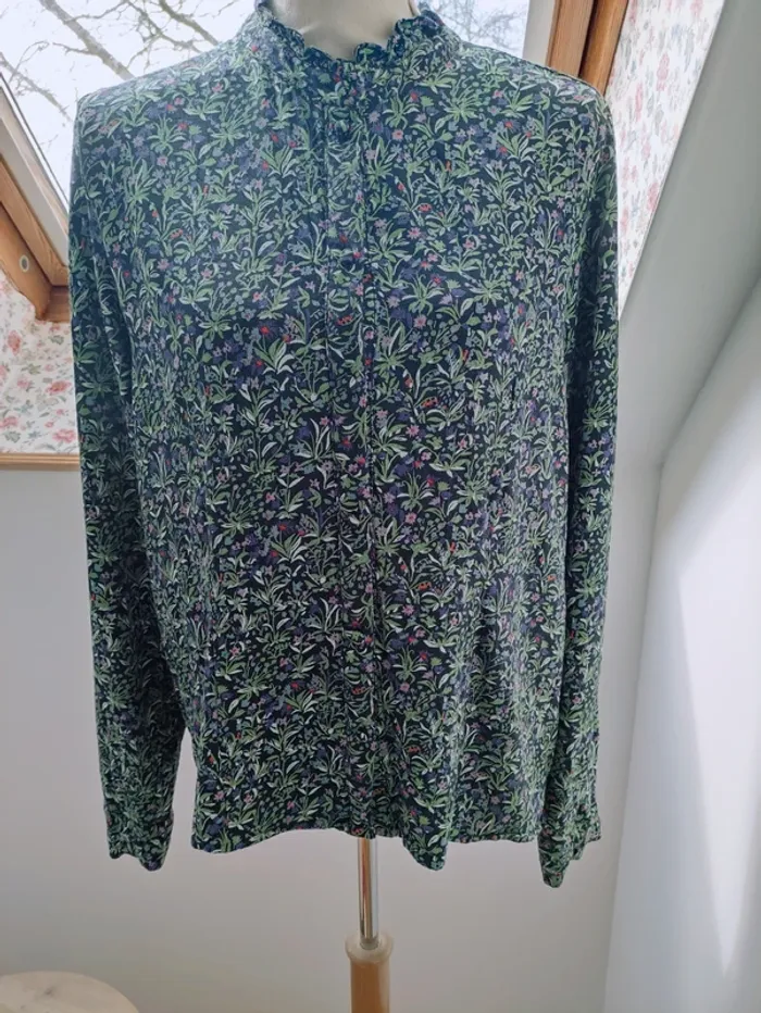 👄 chemise imprimée liberty 🌿🌸 - photo numéro 3