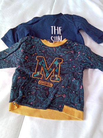 2 pulls garçon 3 mois très bon état