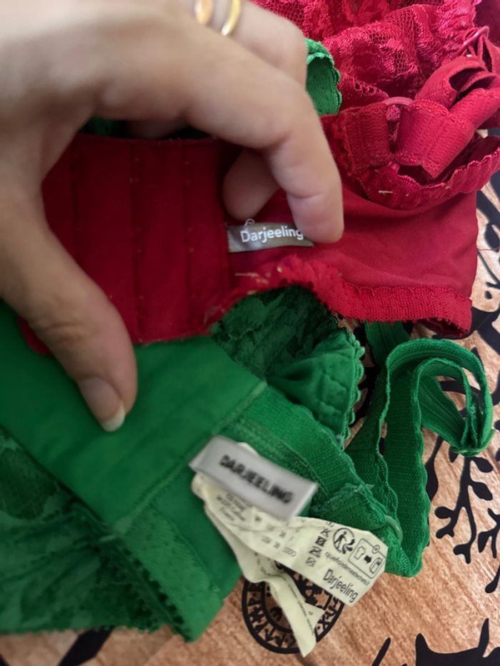 Lot soutien gorge corbeille Darjeeling - photo numéro 5