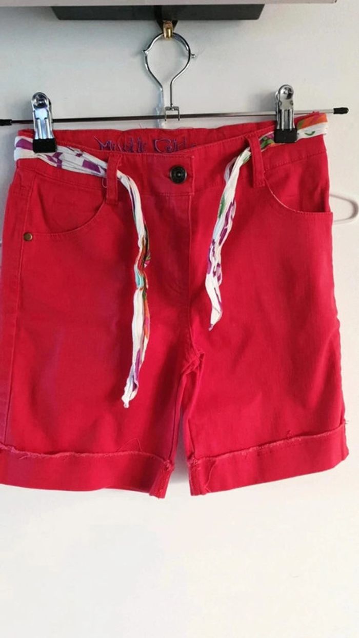 Short rouge mystic girl 8ans