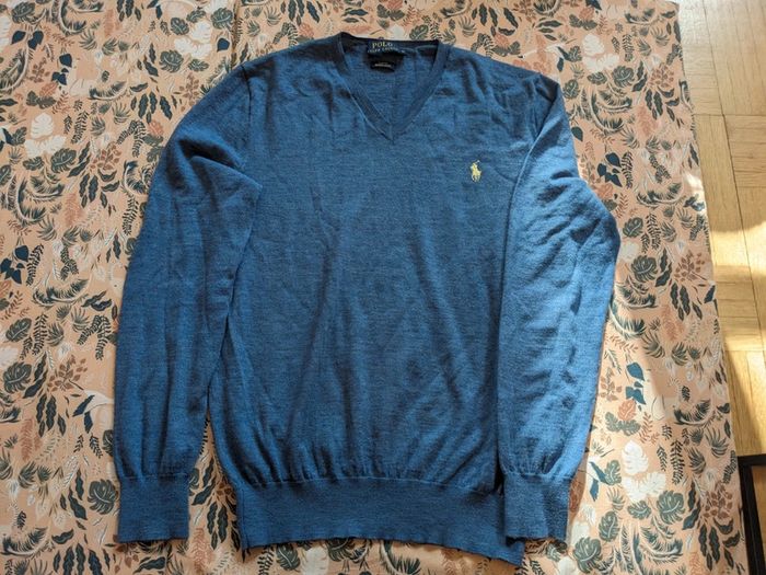 Pull Ralph Lauren Polo col en V Mérinos